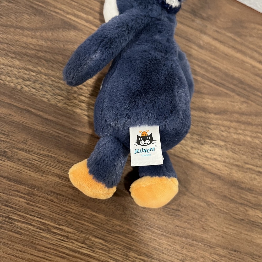 Jellycat Small Bashful Navy Bobble Hat Penguin Plush Stuffed Animal - Picture 4 of 6